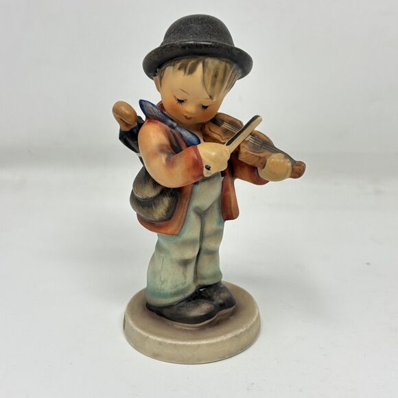 Vtg 1960 Goebel W. Germany Little Fiddler Figurine Boy Violin Hummel #4 - Picture 1 of 14